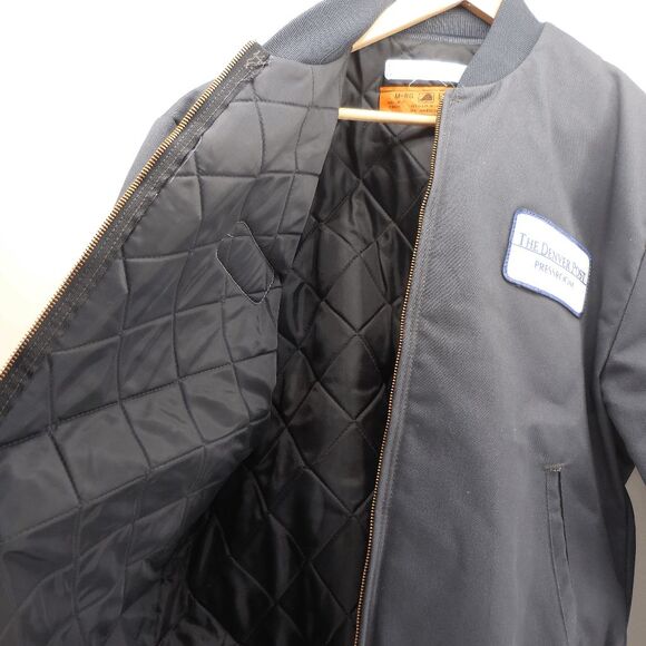 VTG Red Kap Denver Post 80s 90s Mechanic Quilted Jacket Dark Gray Size M Reg - Picture 5 of 6